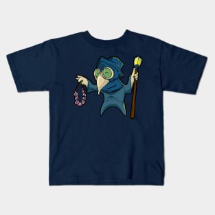 Medieval cartoon plague doctor Kids T-Shirt